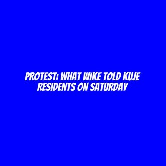 Protest: What Wike told Kuje residents on Saturday