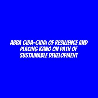 Abba Gida-Gida: Of resilience and placing Kano on path of sustainable development