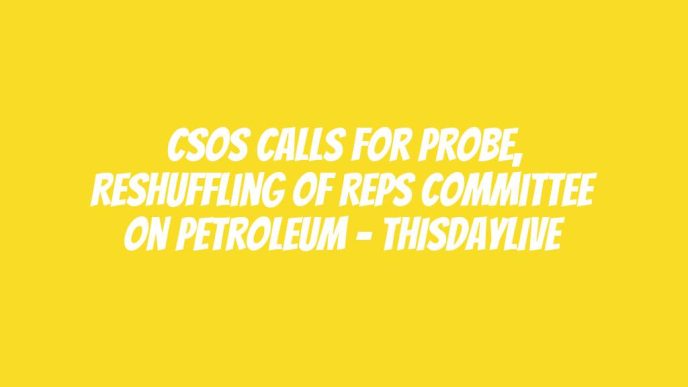 CSOs Calls for Probe, Reshuffling of Reps Committee on Petroleum – THISDAYLIVE