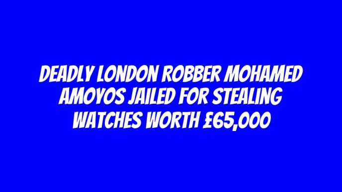 Deadly London robber Mohamed Amoyos jailed for stealing watches worth £65,000