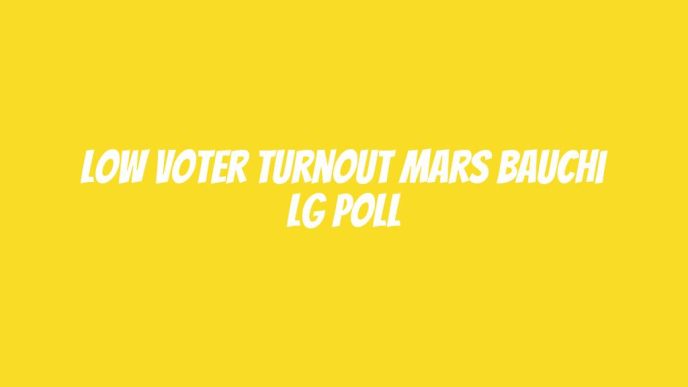 Low voter turnout mars Bauchi LG poll