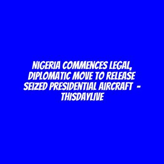 Nigeria Commences Legal, Diplomatic Move to Release Seized Presidential Aircraft  – THISDAYLIVE