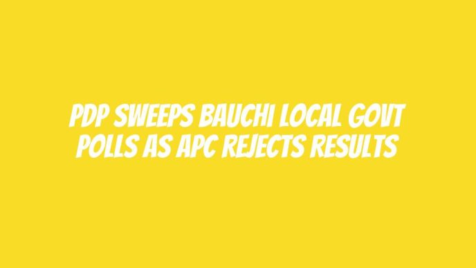 PDP sweeps Bauchi local govt polls as APC rejects results