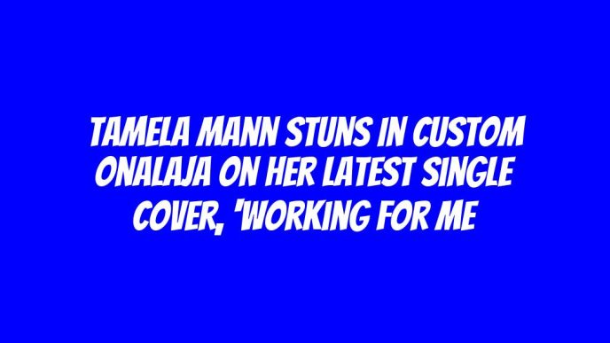 Tamela Mann Stuns in Custom Onalaja on Her Latest Single Cover, 'Working for Me