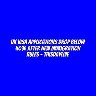 UK Visa Applications Drop Below 40% after New Immigration Rules – THISDAYLIVE