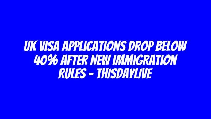 UK Visa Applications Drop Below 40% after New Immigration Rules – THISDAYLIVE